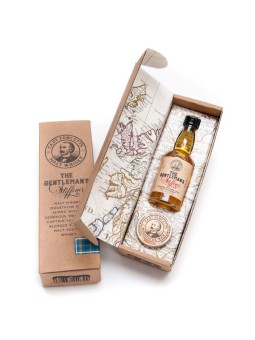 Pack Regalo Cera Bigote Whisky & Botella Whisky Captain Fawc