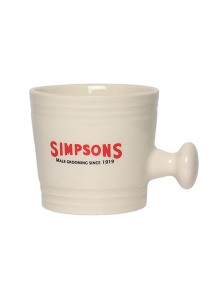 Bol de Porcelana Talla L Simpson con Asa Blanco