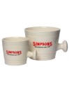 Bol de Porcelana Simpson con Asa Blanco