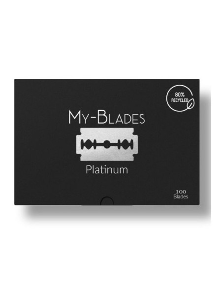 100 Cuchillas de Afeitar Platinum Doble Hoja My-Blades