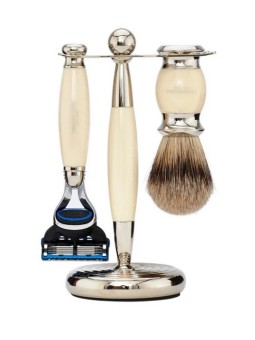 Set Afeitar Tejón & Fusion Edwardian Ivory Truefitt & Hill