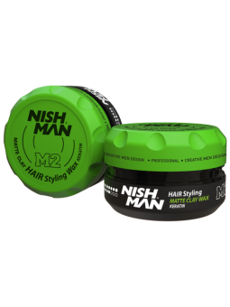 Cera Matt Clay Keratina M2 Nishman 100ml