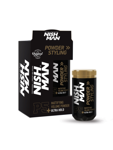 Polvos de Textura Mate Volumen Ultra Fuerte P5 Nishman 20gr