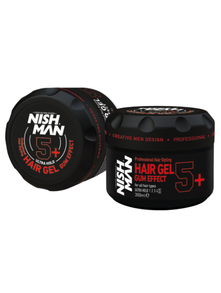Gel Cabello Gum Effect Ultra Fuerte 5+ Nishman 300ml