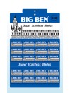 100 Double Edge Blades Big Ben Super Stainless