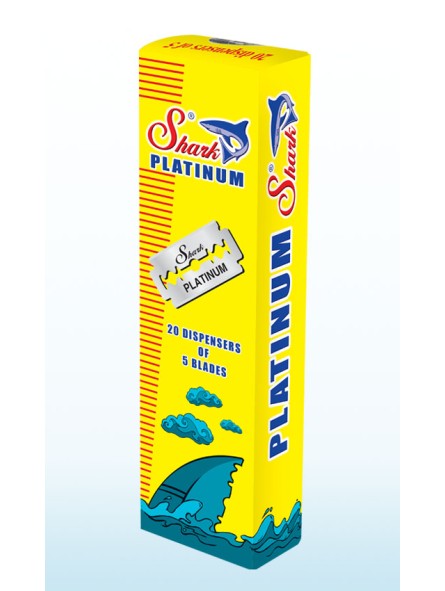 100 Cuchillas Doble Hoja Shark Platinum