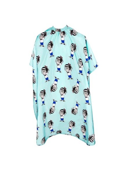 Capa Corte Niños Azul Mascotas Suavecito