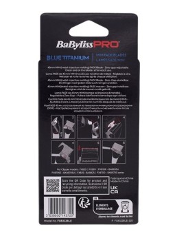 Babyliss Blue Titanium Clipper Blades MIM Fade