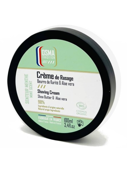 Osmar Mint Scent Shaving Cream Shea Butter & Aloe Vera 100ml
