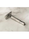 Above The Tie Slant Stainless Steel Safety Razor Open Comb MIrror Polish Finish