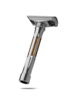 Maquinilla de Afeitar Acero Inox. Osprey Peine Cerrado Mecanizado Blackland