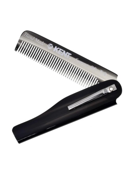 Kent Folding Pocket Comb with Clip 167mm