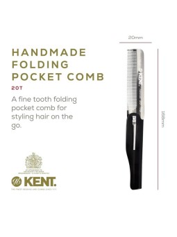 Peine de Bolsillo Plegable 167mm Kent