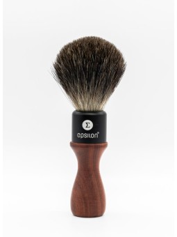 Epsilon Black Badger Shaving Brush African Blackwood 50/21mm