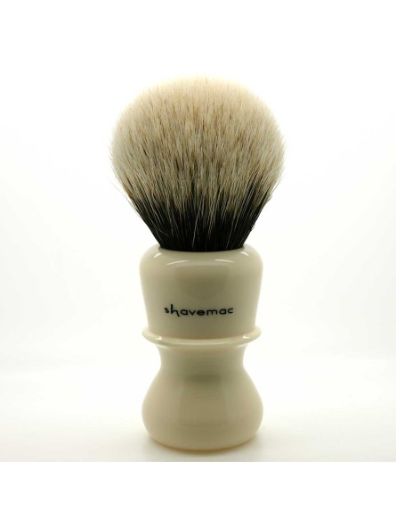 Shavemac Shaving Brush Silvertip 2-Band 52mm Ivory