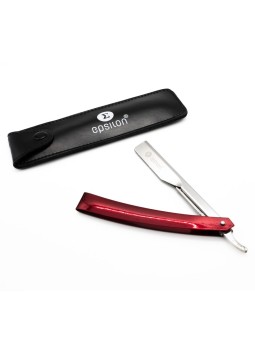 Epsilon Red Shaving Razor Leather Pouch