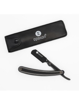 Epsilon Razor Style Black Leather Pouch