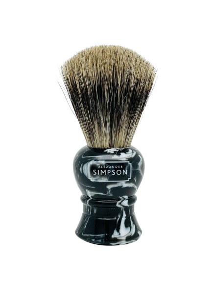 Brocha Afeitar Simpson Islington Mármol Ébano Pure Badger S