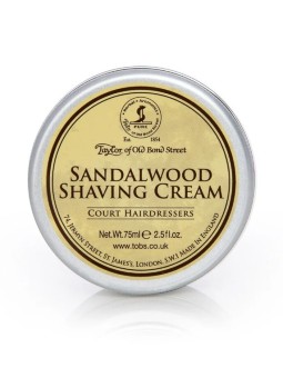 Taylor Of Old Bond Street Sandalwood Shaving Cream Bowl 75ml