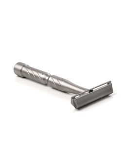 Maquinilla de Afeitar Acero Inox. Vector Titanium Monofilo Satinada Blackland