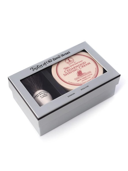 Taylor Of Old Bond Street Pure Badger & Cedarwood Shaving Cream Gift Box