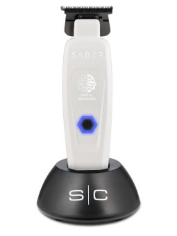 Máquina Retoques Profesional Trimmer Saber Blanca StyleCraft