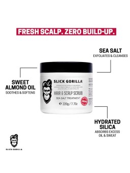 Exfoliante Cabello & Cuero Cabelludo Slick Gorilla 220gr