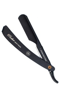 Navaja Barbero Acero Inoxidable Negra Parker PTABK