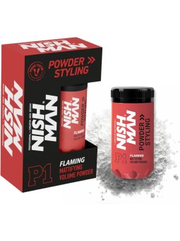 Polvos de Textura Mate Volumen Light Extra Fuerte P1 Flaming Nishman 20gr