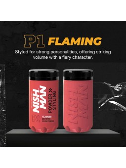 Polvos de Textura Mate Volumen Light Extra Fuerte P1 Flaming Nishman 20gr