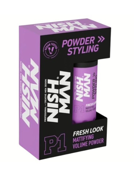 Polvos de Textura Mate Volumen Light Extra Fuerte P1 Fresh Look Nishman 20gr