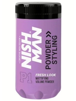 Polvos de Textura Mate Volumen Light Extra Fuerte P1 Fresh Look Nishman 20gr
