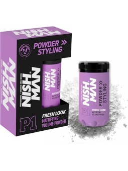 Polvos de Textura Mate Volumen Light Extra Fuerte P1 Fresh Look Nishman 20gr