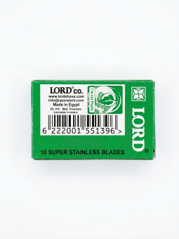 10 Cuchillas de afeitar Doble Hoja Lord Súper Inox