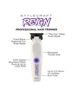 Maquina de Retoques Profesional Trimmer Pro Reign StyleCraft