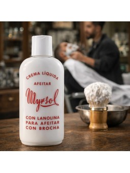 Crema líquida de afeitar Myrsol 200ml.