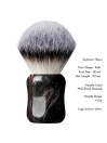 Shavemac Synthetic Shaving Brush 24mm/54mm Handle 173 Black Peacock
