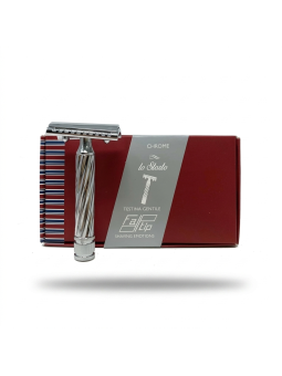 Fatip Piccolo Chrome Slant Close Comb Double Edge Safety Razor