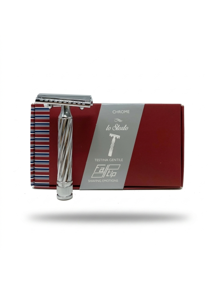 Fatip Piccolo Chrome Slant Close Comb Double Edge Safety Razor