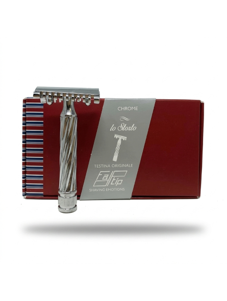Fatip Chrome Slant Double Edge Safety Razor
