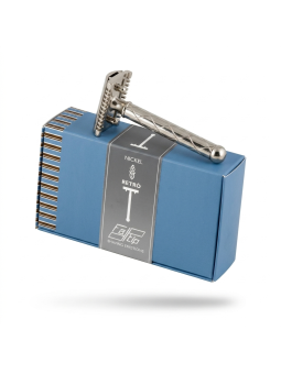 Fatip ''Retro'' Nickel Open Comb Double Edge Safety Razor