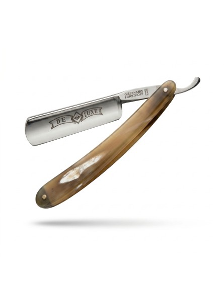 Timor Straight Razor 6/8'' Natural Horn