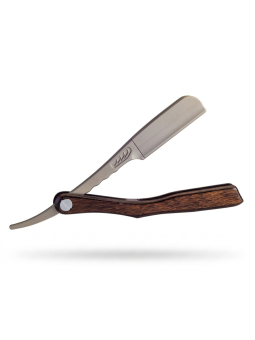 Navaja de Afeitar Feather Artist Club SS Madera Escocesa