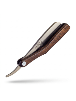 Navaja de Afeitar Feather Artist Club SS Madera Escocesa