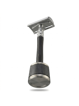 Feather Stainless Safety Razor Wood Handle WS-D2S & Stand
