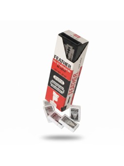 100 Hojas de Doble Filo Feather Hi-Stainless