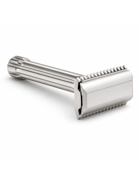 Maquinilla de Afeitar Acero Inox. Blackbird Peine Abierto Brillo Blackland