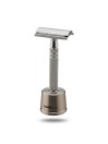 Feather ASD-D2 Stainless Steel Razor. Gift box with stand.