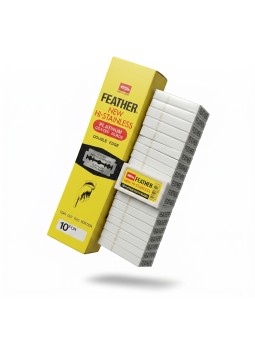 200 Hojas de Doble Filo Feather New Hi-Stainless