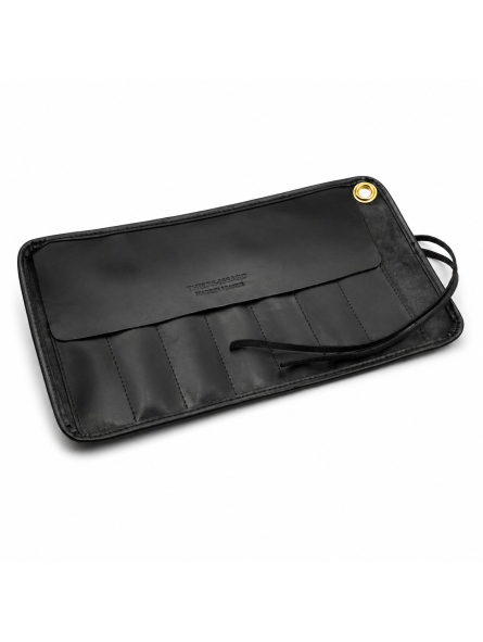 Funda de cuero Negro 7 Navajas Thiers Issard enrollable
